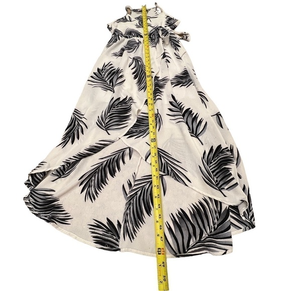 Dream of Me Palm Tree Print Dress with layered Ruffled Skirt, Size Medium - Picture 17 of 17